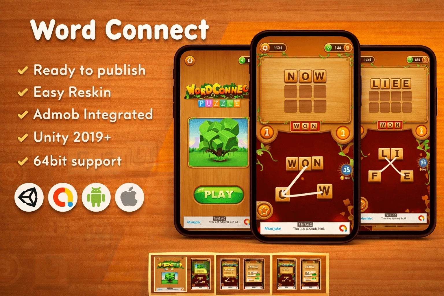 Unity Word Connect Game Source Code – Ready to Publish Puzzle Game Template