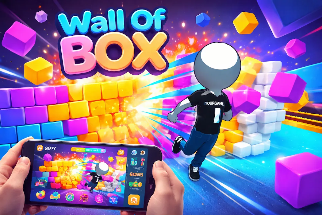 Wall Of Box Unity Game Source Code – Hypercasual Break Wall Runner Game