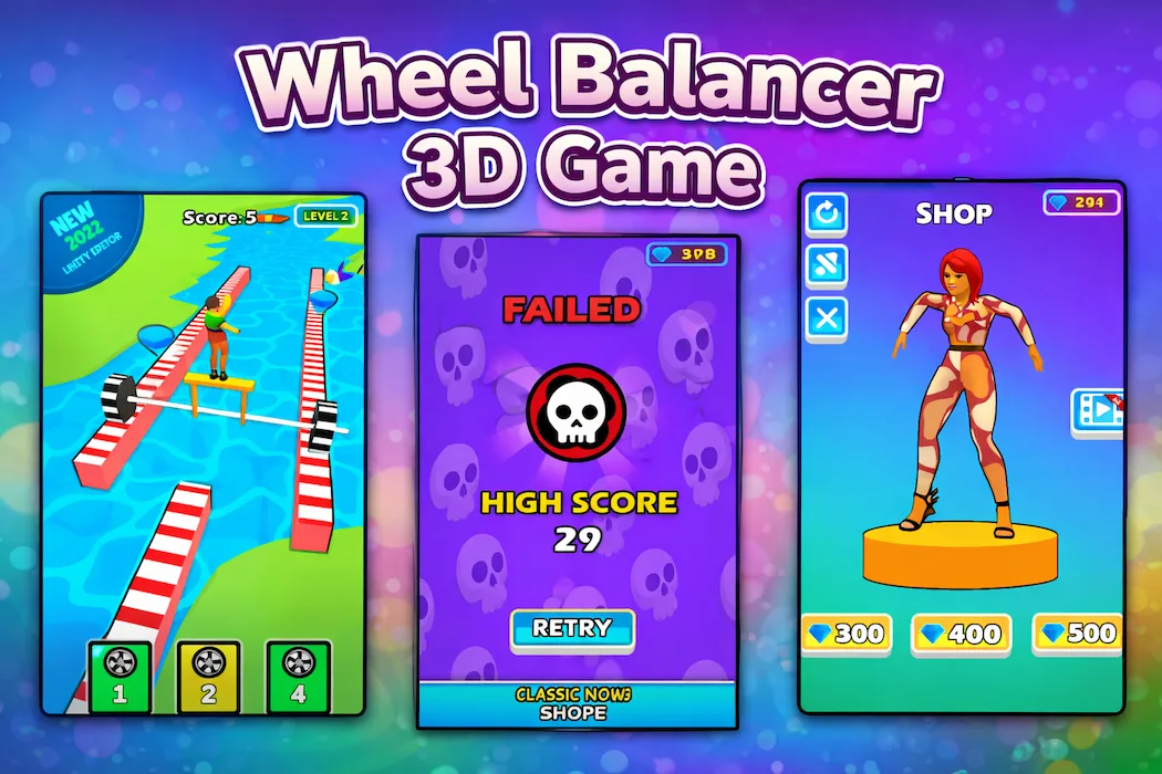 Wheel Balancer 3D Game Unity Source Code