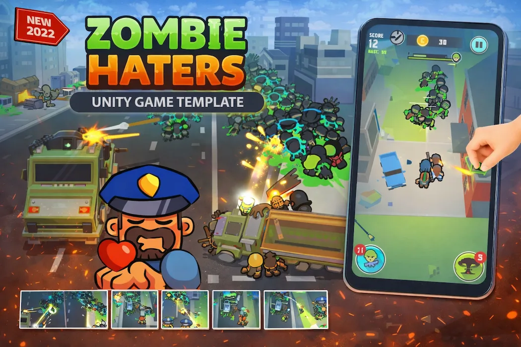 Zombie Haters – Action Survival Unity Game Source Code