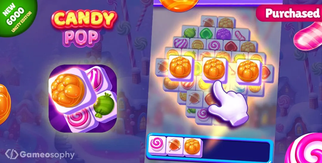 Candy  pop Tile – Match 3 Puzzle Game